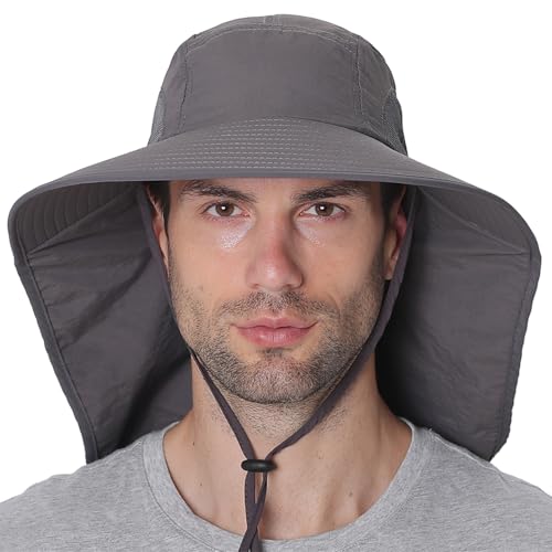 Chapéu de Sol Respirável Com Aba Larga e Aba de Pescoço, Chapéu Ao Ar Livre de Secagem Rápida boné d