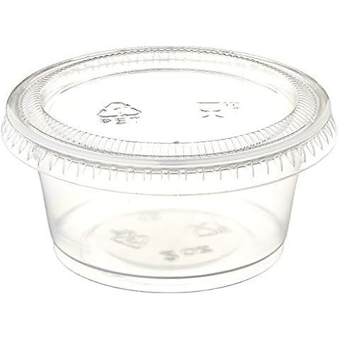Polar Ice Plastic Jello Shot Cups with Lids, 2-Ounce, Package of 375 Cups and Lids Cover