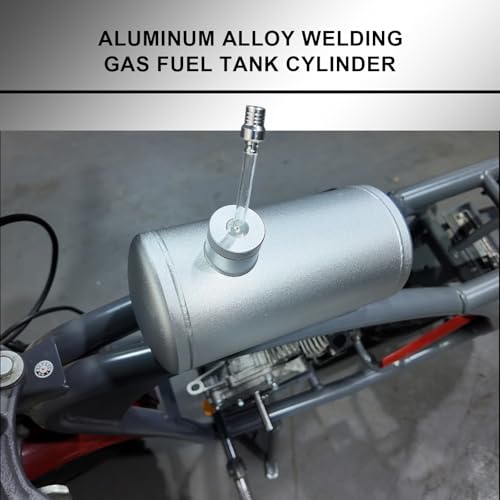 Tanque cilíndrico de aluminio 10x4.5 de alta resistencia para mini moto de carreras 3