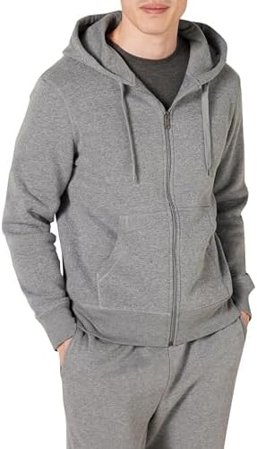 Amazon Essentials Herren Fleece-Kapuzen-Sweatshirt Mit Durchgehendem Reißverschluss (Erhältlich In Big & Tall)