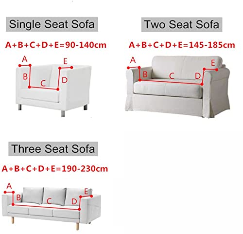 Housse de canapé extensible jacquard antidérapante - 5