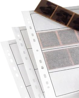 25 x Negative Filing Sheets for 120 Film. Acid-Free, Archival Safe. Premium Waxed Paper Archive Storage Pages for Ring Binders. Medium Format.