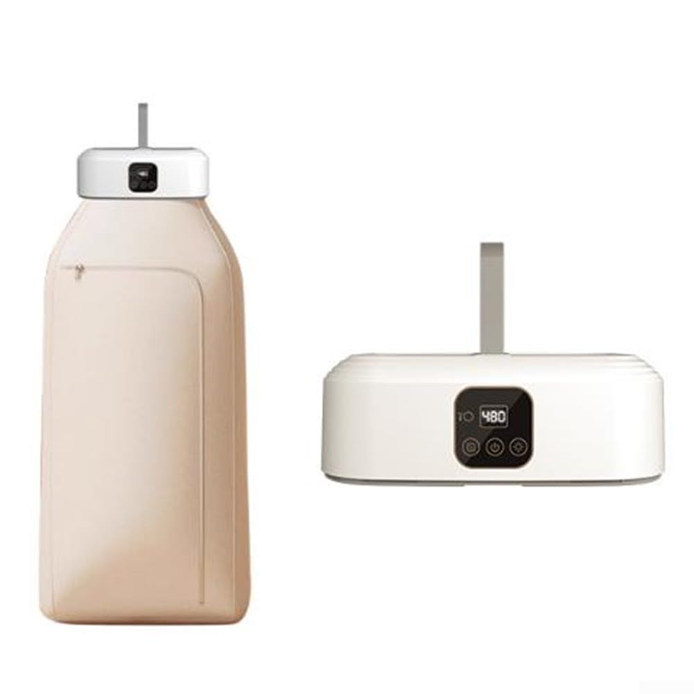 HpLive Mini secadora, secadora portátil de 600 W con temporizador de 1-8H, control de tiempo inteligente, mando a distancia plegable para el hogar, secadora pequeña