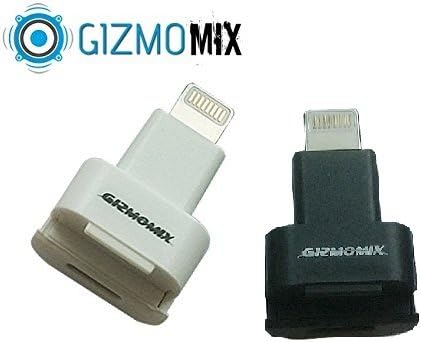 GizmomixTM Generic [2Pack] Dock Extender Adapter Male to Female for Lifeproof Otterbox case for iPhone 6,6s 6s+ 7 plus,Iphone 5 5s Ipad 4 Ipad Mini Ipad pro (white+Black) Generic