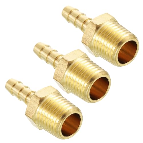 Kozelo 3pcs raccords laiton 3/16" barbe à 1/4" NPT mâle