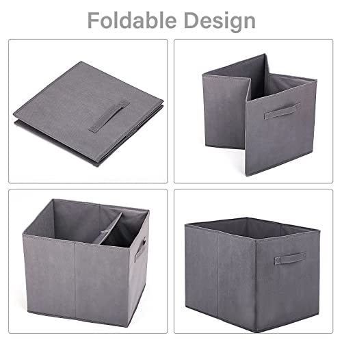 Faltbox Owelth 4 Stück Aufbewahrungsbox aus Stoff, 32x38x32 cm