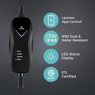 Lectron Level 1 Tesla Charger (WiFi Version) - 120V, 15 Amp, NEMA 5-15 Plug, 16 ft Cord - Portable Electric Car Charger for Tesla - Compatible with All Tesla Models S/3/X/Y/Cybertruck & NACS Evs