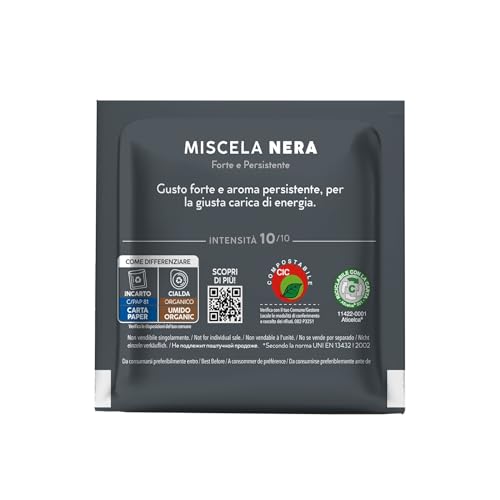Caffè Borbone - Cialde Miscela Nera - Confezione da 50 Pezzi - Filtro in Carta da 44mm