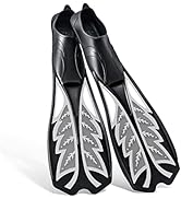 Diving Fins, Adult Full Foot Scuba Fin for Swimming Freediving