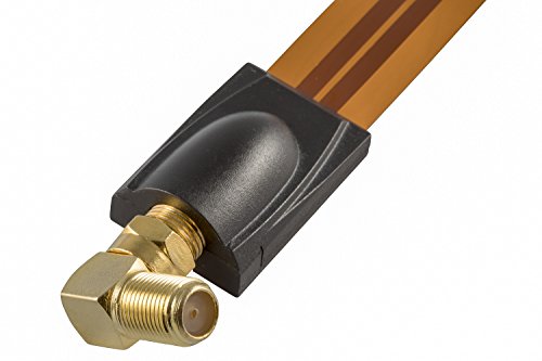POPPSTAR 8x SAT Angled Adapter (90 angled antenna adapter) (coaxial F-coupler to F-plug) angled plug for coaxial cable, antenna cable, gold-plated - Image 4