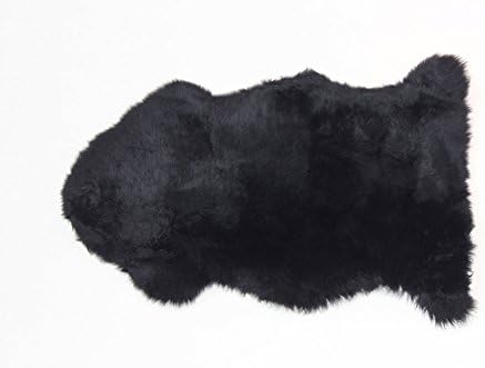 AUSKIN PREMIUM Sheepskin Rug Single Pelt Black