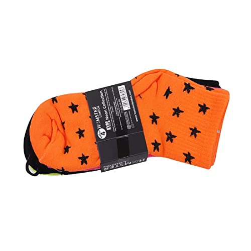 Image of HAMSTER London Multicolored Printed Cotton Socks Combo Pack of 4, Size 7-12 (Free Size)