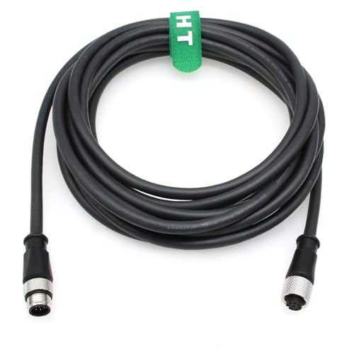 HangTon Ethernet Extension Cable for Humminbird Helix 7 8 9 10 12 15 G2N to Minn Kota Terrova Motor, Fish Finder Network Switch, 8 Pin Male Female, Waterproof 3m