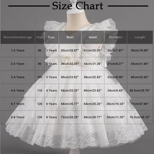 Toddler Baby Flower Girls Ruffle Embroidered Tulle Tutu Pageant Dress A-Line Princess Birthday Party Gown for 1-9 Years3