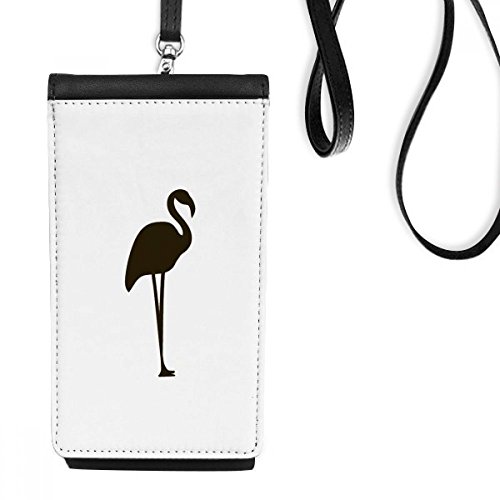Porte-monnaie noir flamingo pour vos sorties et balades urbaines légères