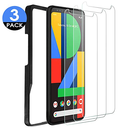 Migimi Protector Pantalla Google Pixel 4 XL, [3-Pack] Vidrio Templado 9H Dureza Anti-Huellas Dactilares, Alta Sensibilidad, Cristal Screen Protector para Google Pixel 4 XL [Garantía de por Vida]
