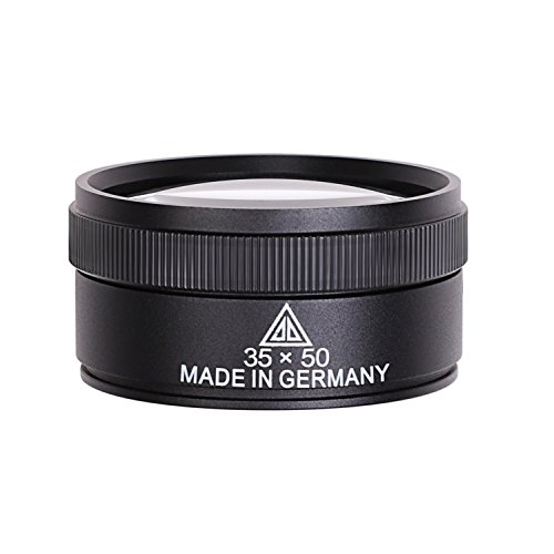 Juwelierlupe 35X mit Metallgriff und ergonomischem Design