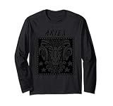 Erstes Tierkreiszeichen Widder Logo Sternzeichen Widder Langarmshirt