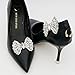 Vaguelly Detachable Bow Shoe Clips - Fashionable Rhinestone Shoe Ornaments for Women Flats Heels Boots Decoration