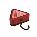 Emergency 39 LED Triangle Portable Worklight/Flashlight with Magnetic Base; 3 Modes: Red, Red Flashing, White