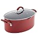 Rachael Ray 16343 Cucina Nonstick Pasta Stock Pot with Lid and Spout, 8 Quart, Cranberry Red