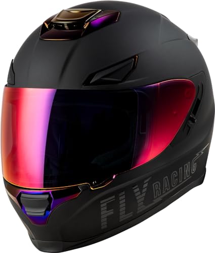 Fly Racing 73-8429L Sentinel Recon Helmet Matte Black/Purple Chrome Lg