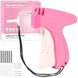Stitch Gun for Clothes Mini Tagging Gun for Clothing Includes 6 Needle,5000 Pcs Micro Fasteners(2500 White & 2500 Black) Stitch Gun Speedy Clothing Fixer Quick Clothing Fixer