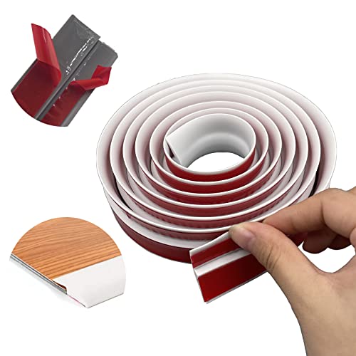 Upgraded Floor Transition Strip Threshold Strip Double Self Adhesive Carpet Floor Edging Trim Piece Suitable For Threshold Transitions With A Height Less Than 5Mm (14Ft, White) #TOP9