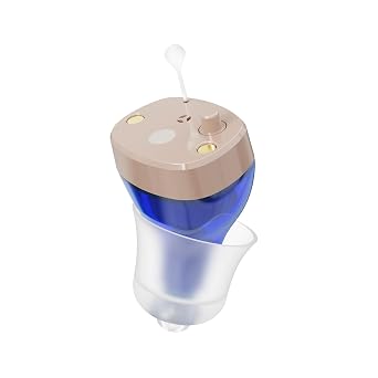 Go Hearing Go Prime OTC Hearing Aids for Seniors - In the Ear, Rechargeable, Noise Reduction, Discreet Fit, for Mild to Moderate Auditory Loss (Beige)