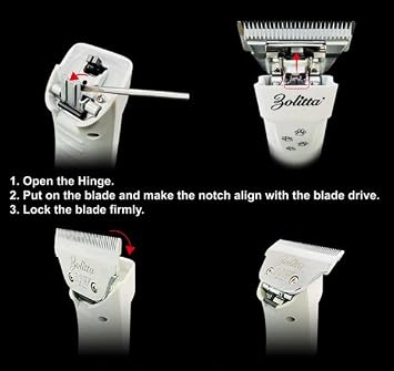 30W Elite Blade Set with 1 Wide Blade and 10 Colored Grooming Combs for Professional Haircutting and Pet Grooming