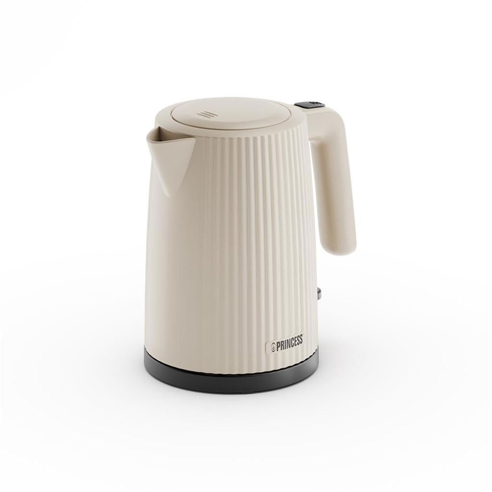 Princess Bollitore Wave, 1,7L, 360° senza fili, 2200W, BPA-free, protezione surriscaldamento e secco, indicatore livello acqua, filtro rimovibile, spegnimento automatico, cavo 0,7m, 236048