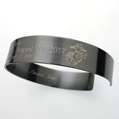 Custom-Black-Military-Cuff-bracelet-US-Army-Gift-Mens-Gifts-Patriotic-Jewelry-US-Army-jewelry-Memorial-Bracelet-Military-bracelet-Personalized-mens-Gift