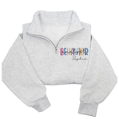 Chillever Personalized Job Embroidered Sweatshirt, Custom Job Roles Sweater, Graduation Gifts, Nurse, Lawyer, Professors