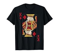 King Diamond Card Poker Vegas Costume Lightweight, Classic fit, Double-needle sleeve and bottom hem