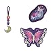 Produktbild Step by Step Magic MAGS Glow Butterfly Night Ina, rosa, Glow in The Dark-Effekt & wechselbare Motive, 3-teilig, 2 Magnet-Applikationen und 1 Anhänger, Ergänzung für Schulranzen oder Rucksack