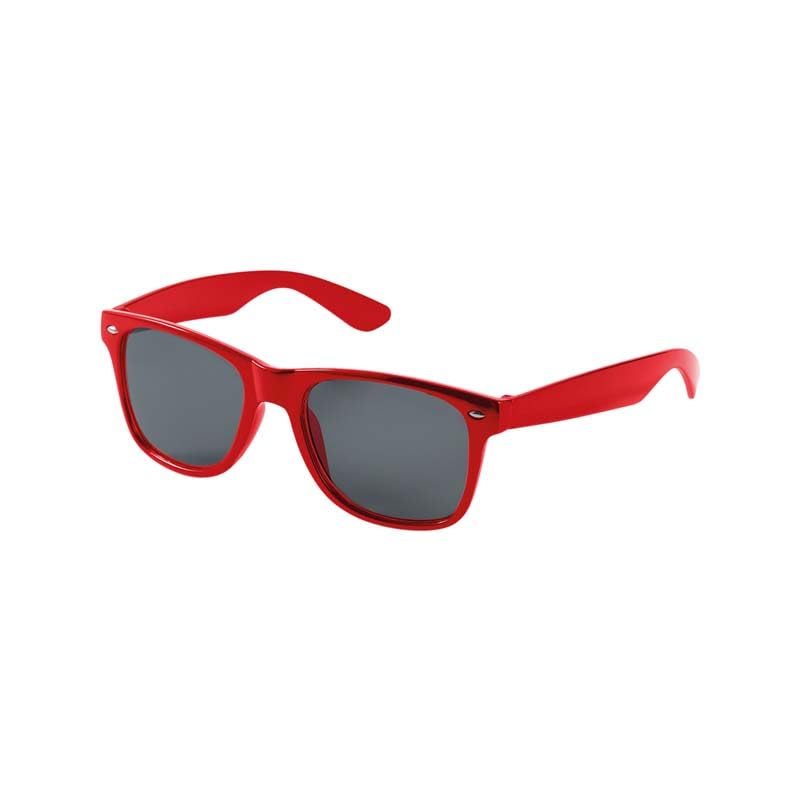 Piro89 Gafas de Sol Multicolor Adultos Colores Vivos, rojo, Taglia unica