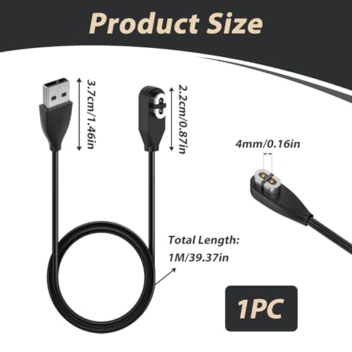 Magnetische oplaadkabel Shokz AfterShokz Aeropex OpenRun Pro Mini USB-kabel 1m met overspanningsbeveiliging - Afbeelding 3