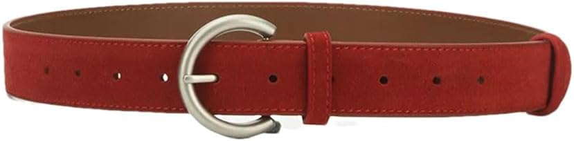Women Frosted Pin Buckle Jeans Dress Belt All-Match Decoration Vintage Belt