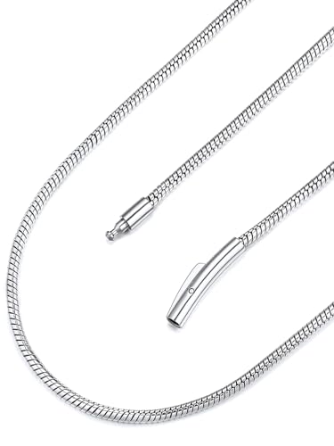 Chaîne serpent en acier inoxydable maille de 2 mm pour sublimer vos pendentifs
