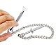 OnundOn Nippelklemmen Brustwarzen Sex Nipple Clamps mit Metallkette Brustwarzenklemmen für BDSM Erotik SM Sexspielzeug Extreme Paare Stahl Nippel Greifer mit Kette