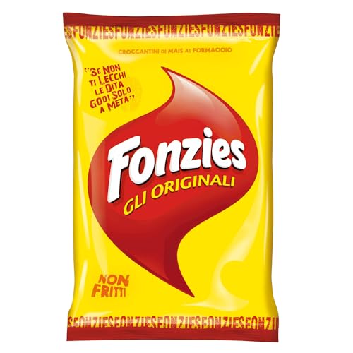 50 x Sobres de patatas fritas Fonzies I originales 40 g crujientes de maíz al queso