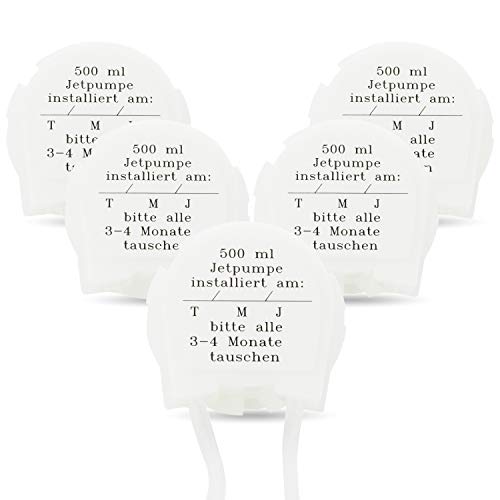 5x Ersatzpumpe Hygiene Einweg-Jetpumpe für 500ml Touchless Automatikspender 3-4 Monate (4+1 Vorteilspack) Cover