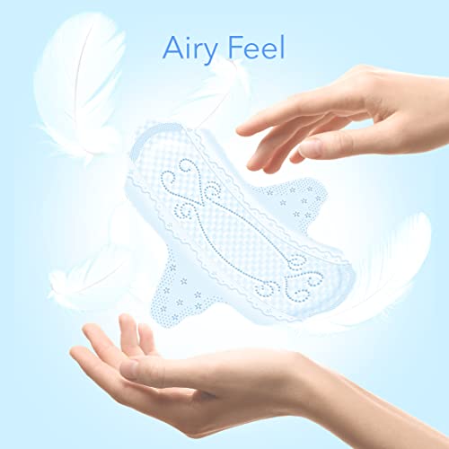 Elis Natural Feel Sanitary Napkin Pads: Super Slim With Wings 12.8"/32.5Cm (Especially For Heavy Night Use) 13 Sheets, Made In Japan, Daio Ellair Suhada No Kimochi Goo.n Megami #TOP4