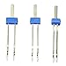 Produktbild SODIAL(R) 3 x Doppelte Zwillingsnadeln Pins Naehmaschine Groesse 2.0 / 90,3.0 / 90,4.0 / 90 Set (blau)