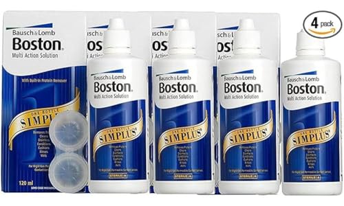 Boston Simplus Multi-Action Solution for Gas Permeable Lenses, 4x120ml