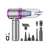 jebyltd Aspiradora De Automóvil Recargable Liviana 22000 Pa con 8 Herramientas Especiales Sistemas Filtración 6 Diseño Carga Rápida Aspirador para Asiento Automóvil Y Sofá