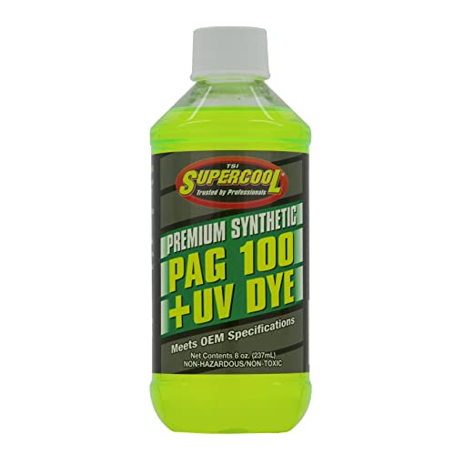 TSI Supercool P100-8D PAG Oil 100 Viscosity with U/V Dye 8oz 1-Pack by TSI Supercool - Used condition - US$11.17