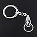 Produktbild JLZK Mode Männer 30Mm Schlüsselbund DIY Metallhalter Kette Glühbirne 35X19Mm Silber Farbe Anhänger Geschenk