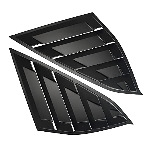 Dloveg Rear Side Window Louvers Compatible For Honda Accord 2022 2021 2020 2019 2018 Accesories Sport Style Air Vent Cover (Matte Black) #TOP6