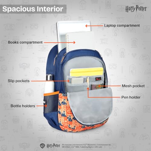 Image of Nasher Miles x Harry Potter Backpack | Polyester Laptop Backpack 35L | Ideal for School, College, Office & Travel | Men, Women, Boys, Girls